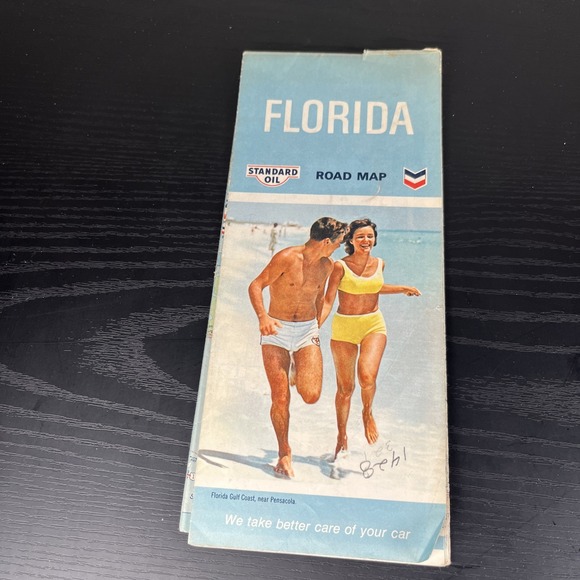Standard Oil Florida Road Map